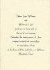 Wedding Invitation for Debra Williams and William Lee md. 1974
