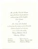 Wedding Invitation for Carol Rosten and Victor Romback