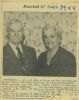 Newspaper Article - 67th Wedding Anniversary 1954