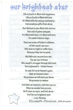 Funeral Program Poem