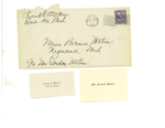 envelope showing handwriting and address