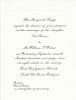 Wedding Invitation for William T. Waters and Lois Gregg md 1949