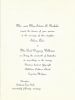 Wedding Invitation for Paul Williams and Eileen Nichols md. 1958